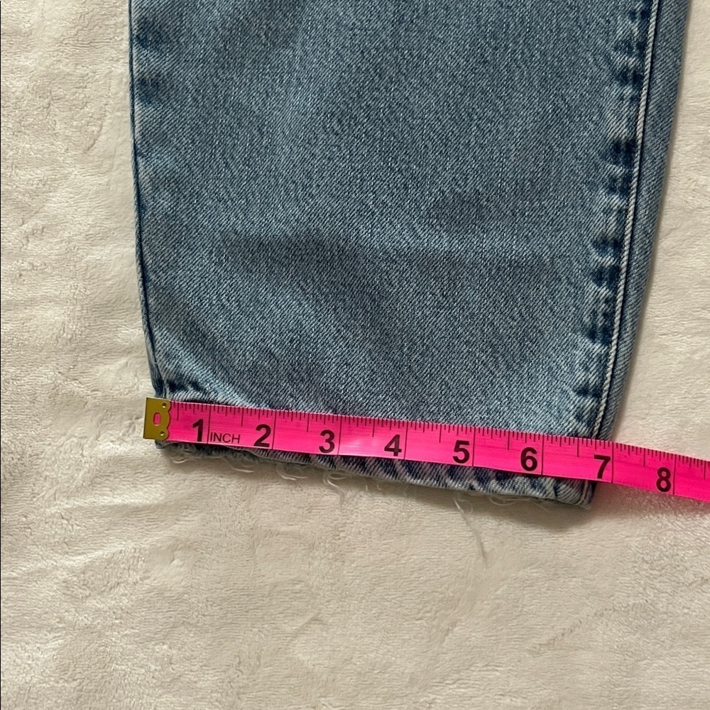 Frame Barrel High Rise Nappa Rips Distressed Cropped Jeans - Picture 15 of 15